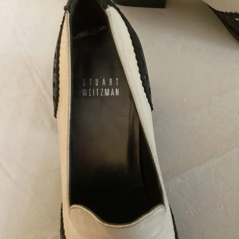 Stuart Weitzman Women’s Black & White Heels. Size 6N